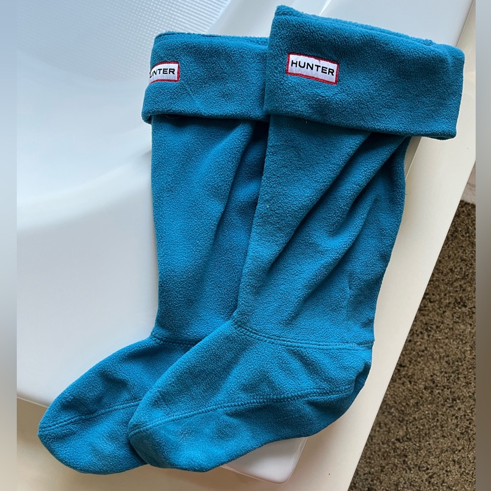 Hunter Rainboot Socks - size M - turquoise